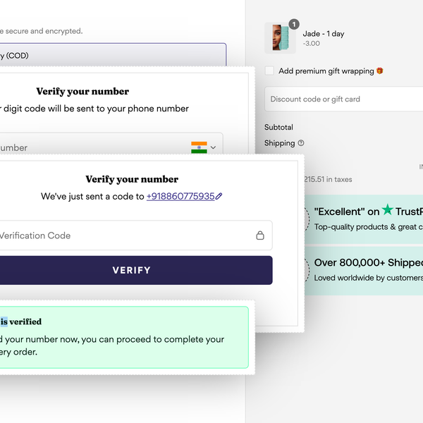 OTP-based checkout verification module