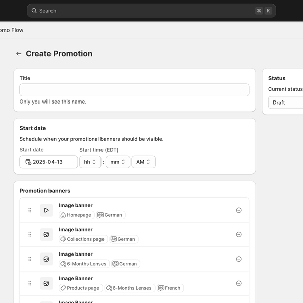 PromoFlow — Shopify campaign management app
