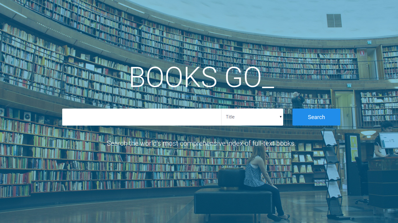 BOOKS GO_ Landing Page